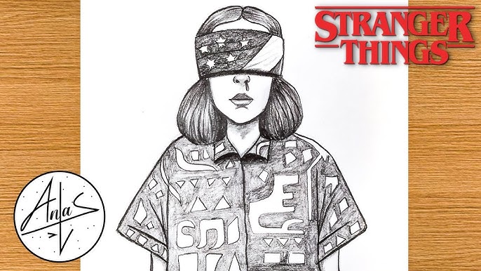 How to draw max stranger things drawing tutorial easy