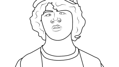 Characters stranger things coloring pages to print out