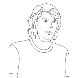 Keith stranger things coloring page for kids