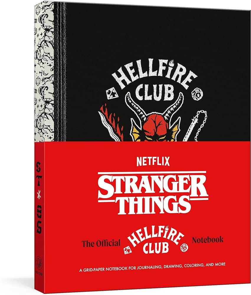 Stranger things the official hellfire club notebook a grid