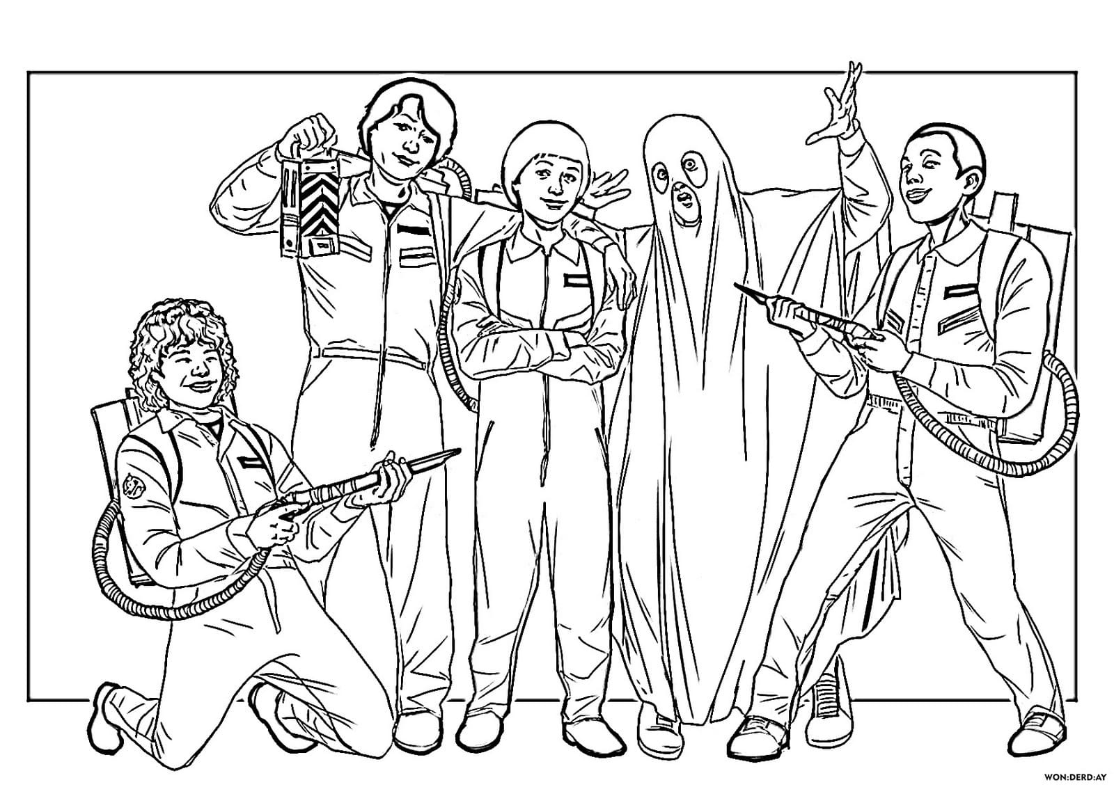 Stranger things coloring pages top collection print for free