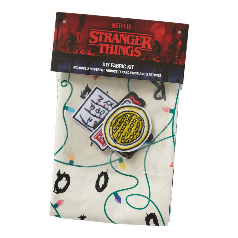 Netflix stranger things cotton fabric patch diy kit patches and yards of fabric