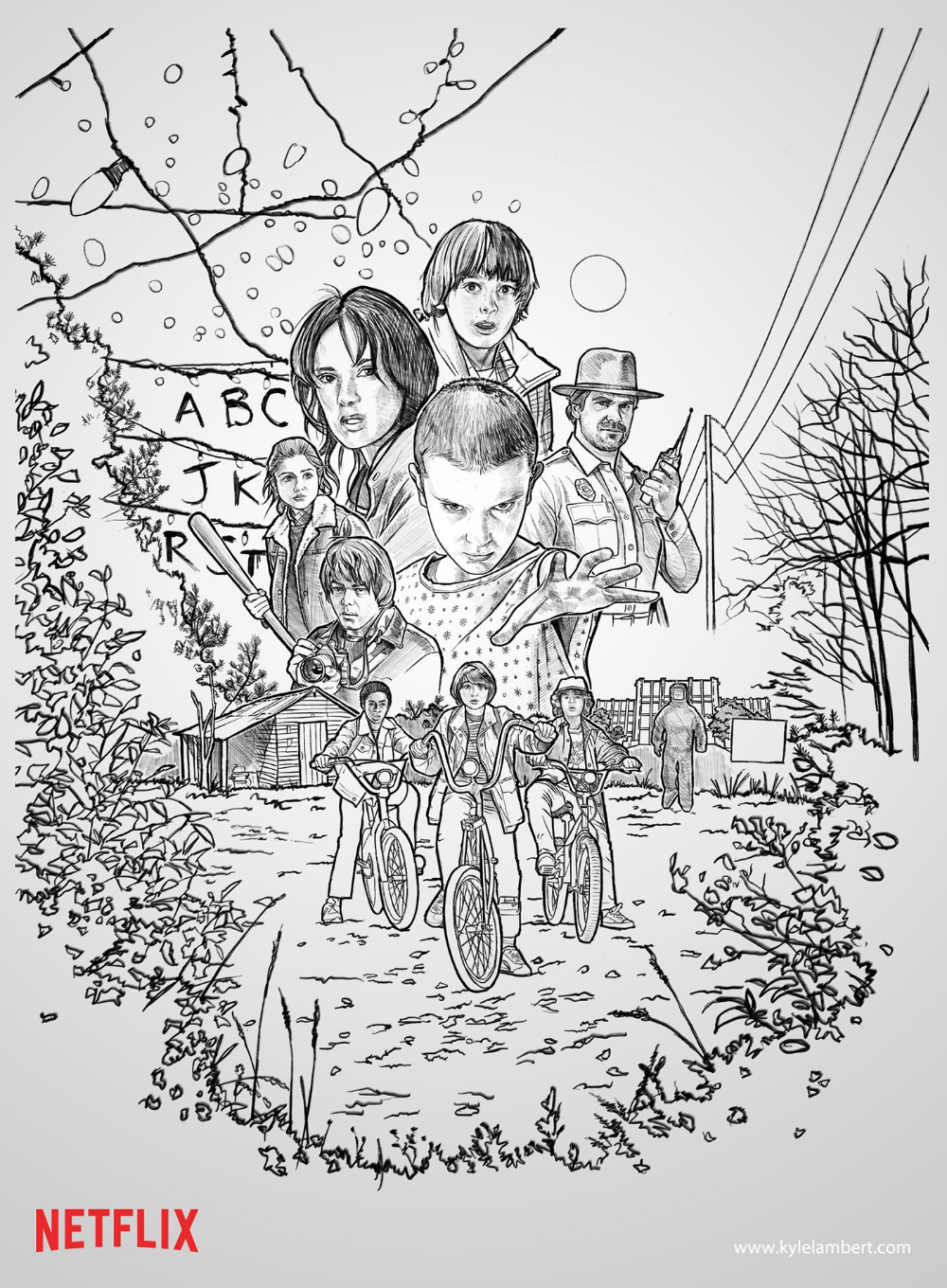 Stranger things stranger things art coloring books coloring pages