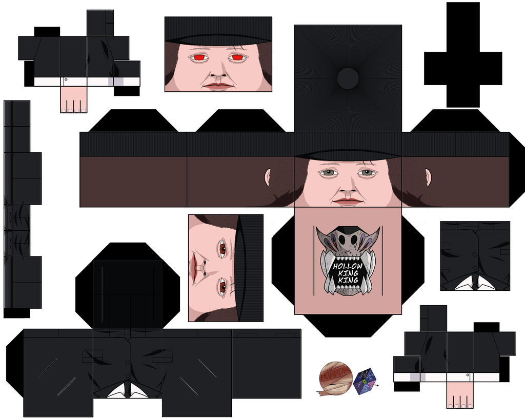 Damien thorn from omen paper toy free printable papercraft templates