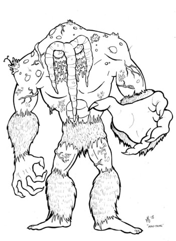 Man thing coloring page free printable coloring pages