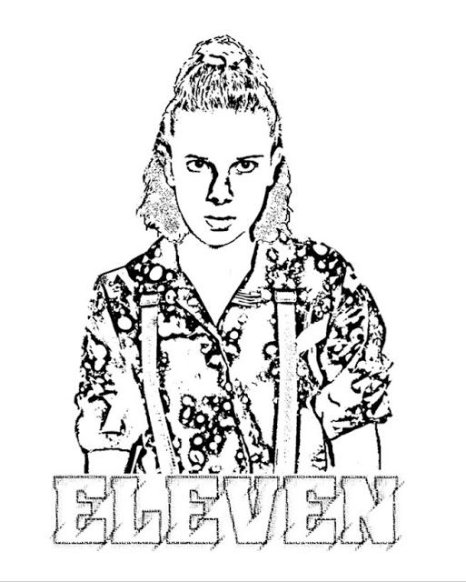 Free coloring page of eleven from strangerthings strangerthingsfanart livro de colorir pãginas para colorir coisas simples para desenhar