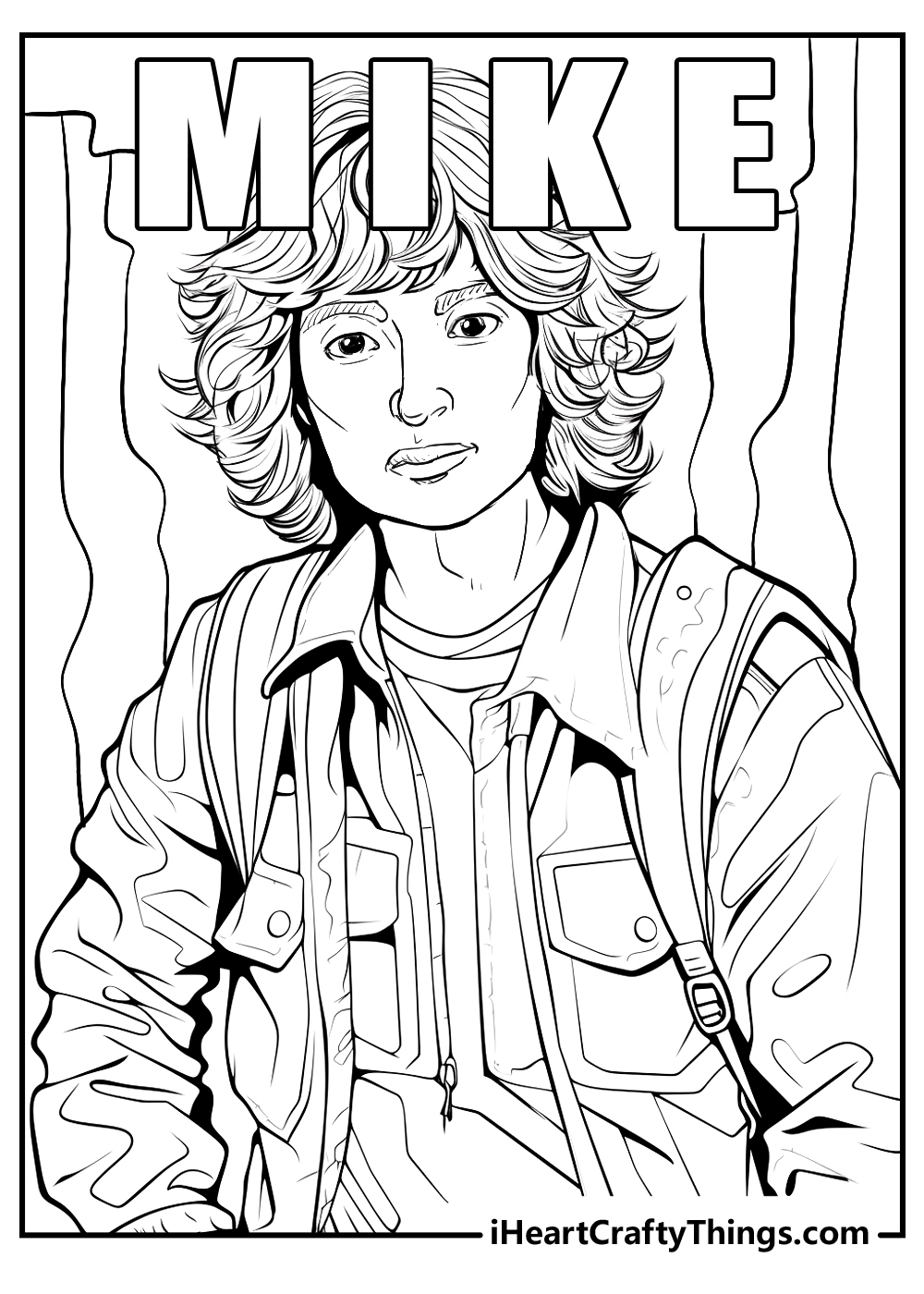 Printable stranger things coloring pages updated