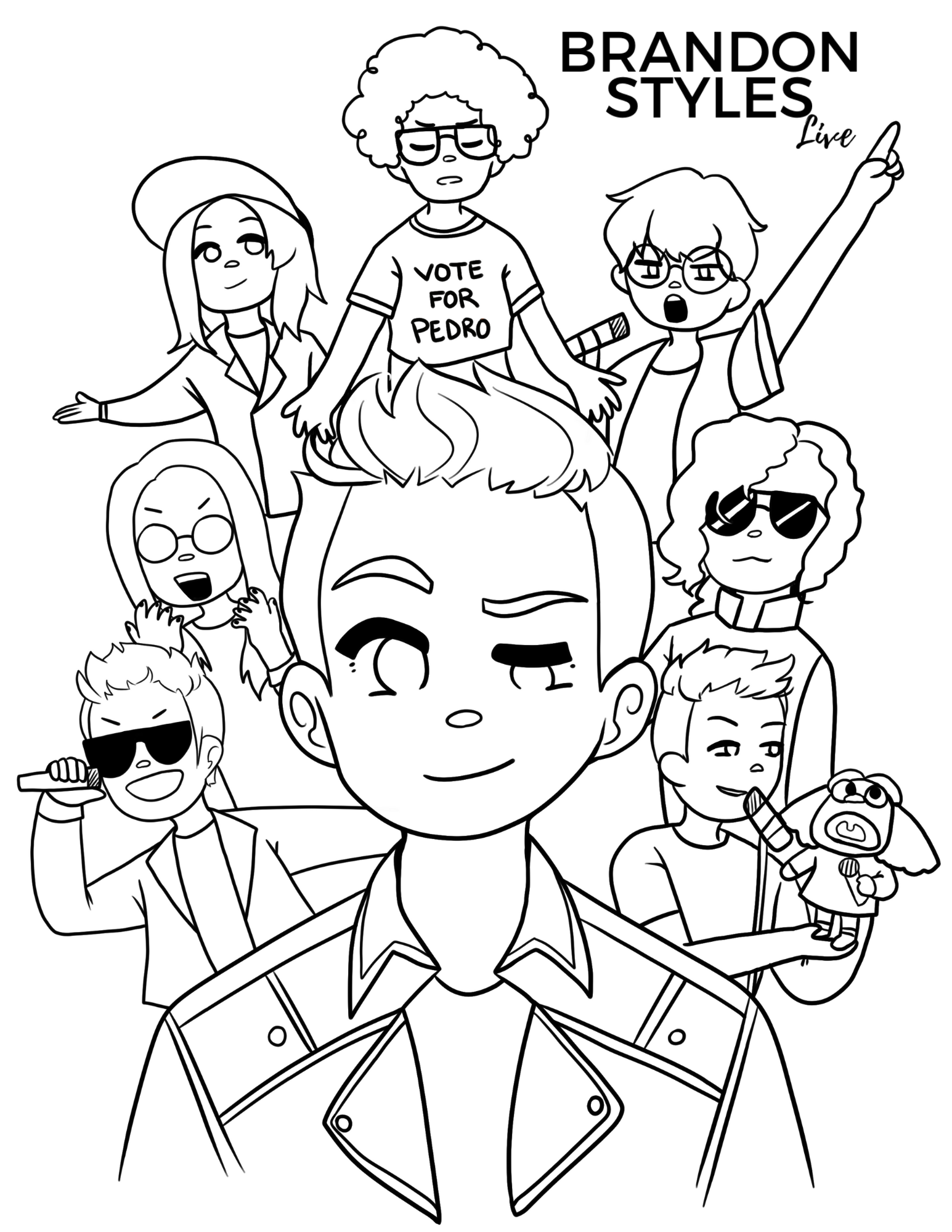 Free coloring page â brandon styles