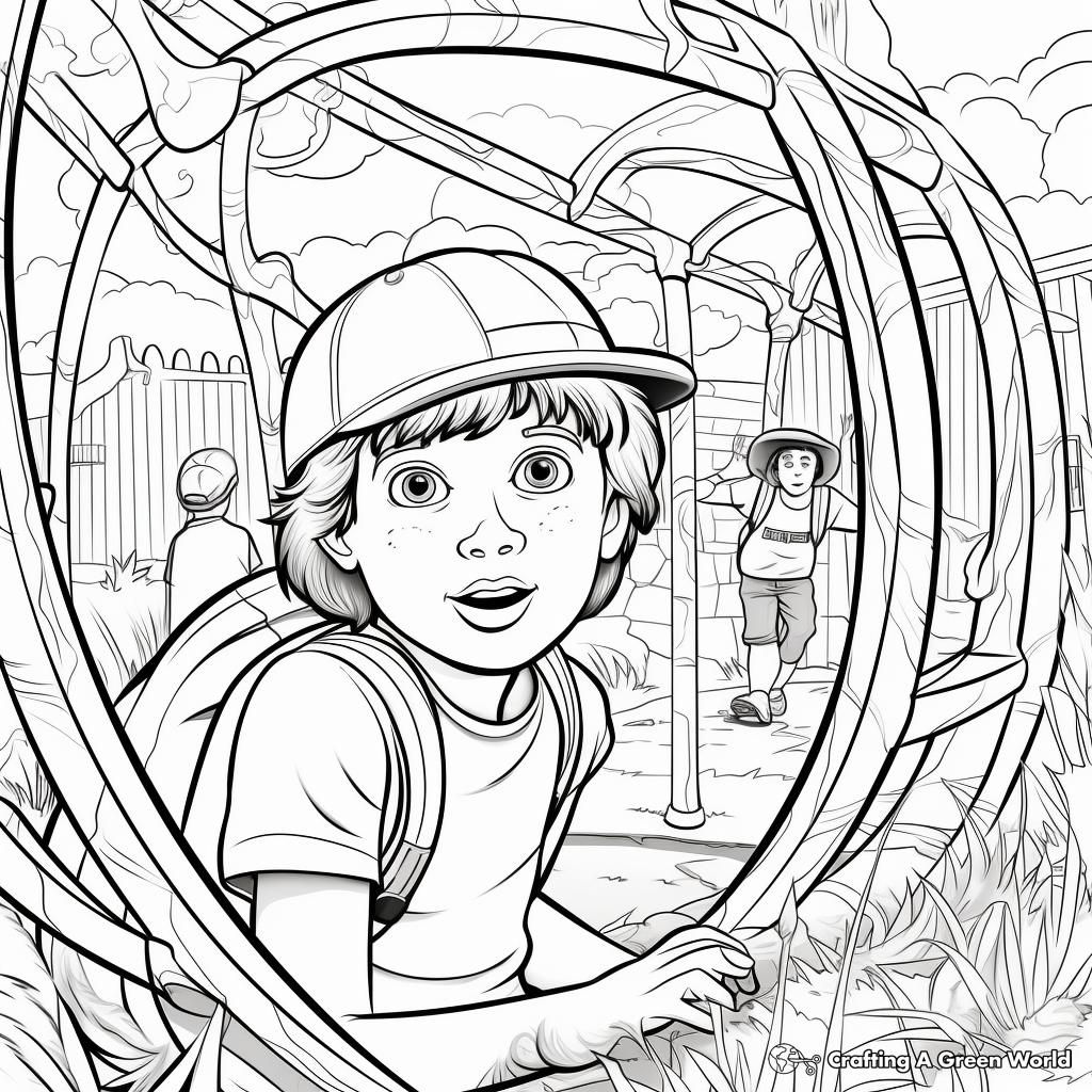 Stranger danger coloring pages