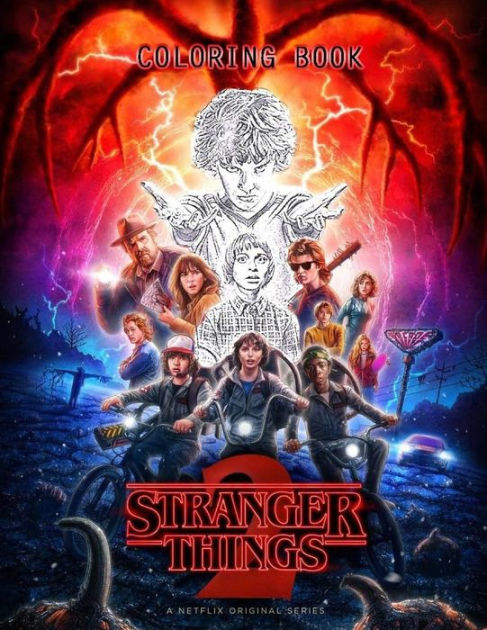 Stranger things coloring book by coloring media paperback barnes noble