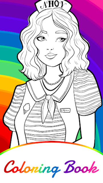 About stranger things coloring book google play version