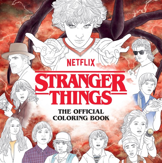 Stranger things offical colouring book by netflix