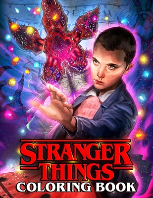 Stranger things coloring book high resolution hand