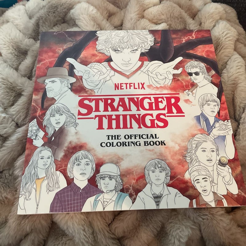 Stranger things the official coloring book by netflix paperback