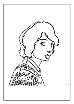 Creative time warp printable stranger things coloring pages for artful journeys