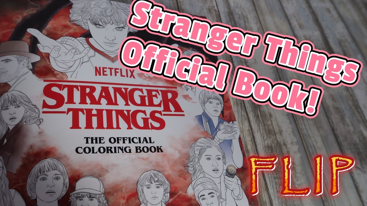 New stranger things colouring book