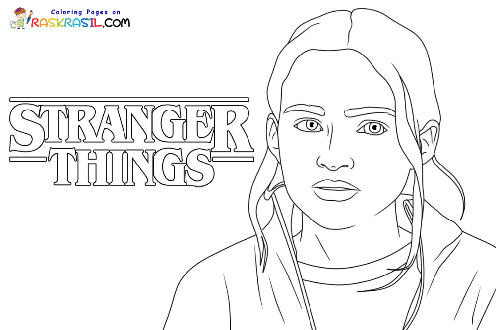 Stranger things coloring pages eleven stranger things drawing coloring pages stranger things logo