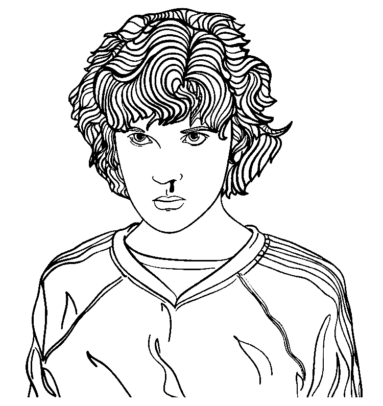 Stranger things coloring pages