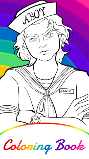 About stranger things coloring book google play version