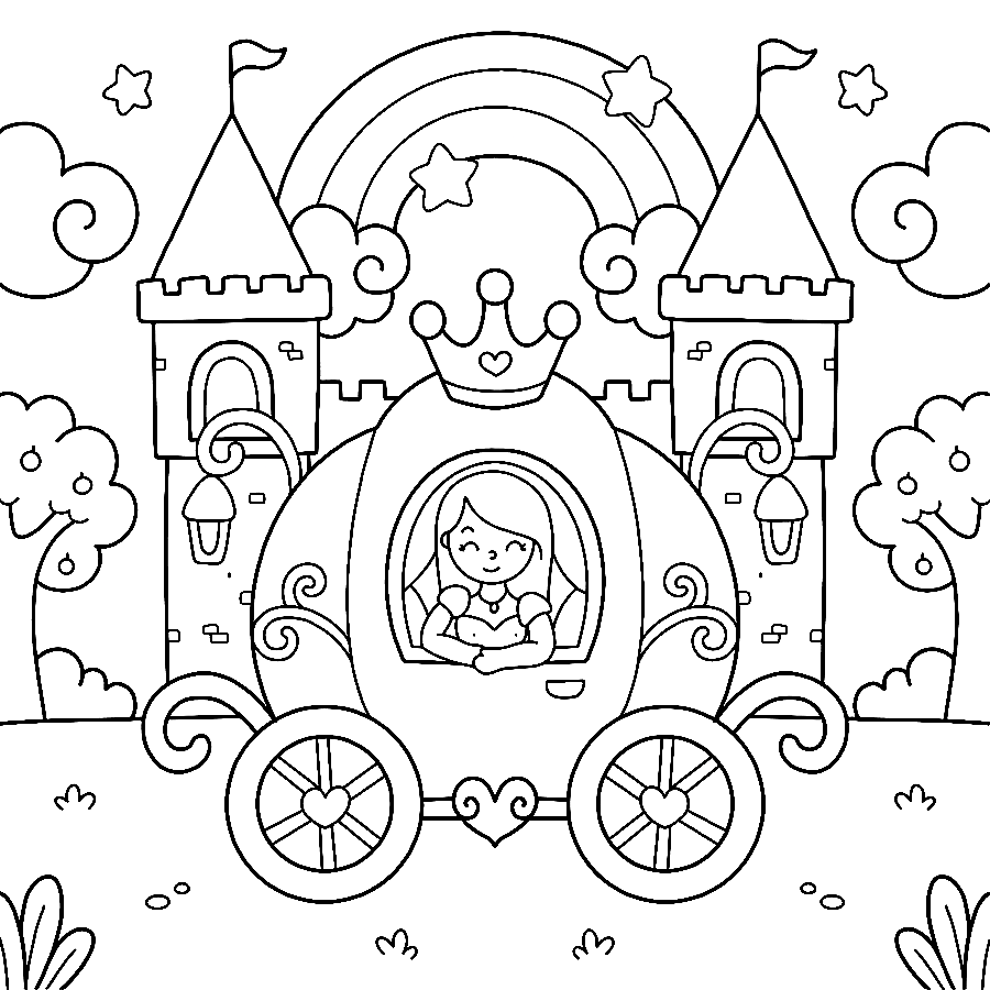 Castle coloring pages printable for free download