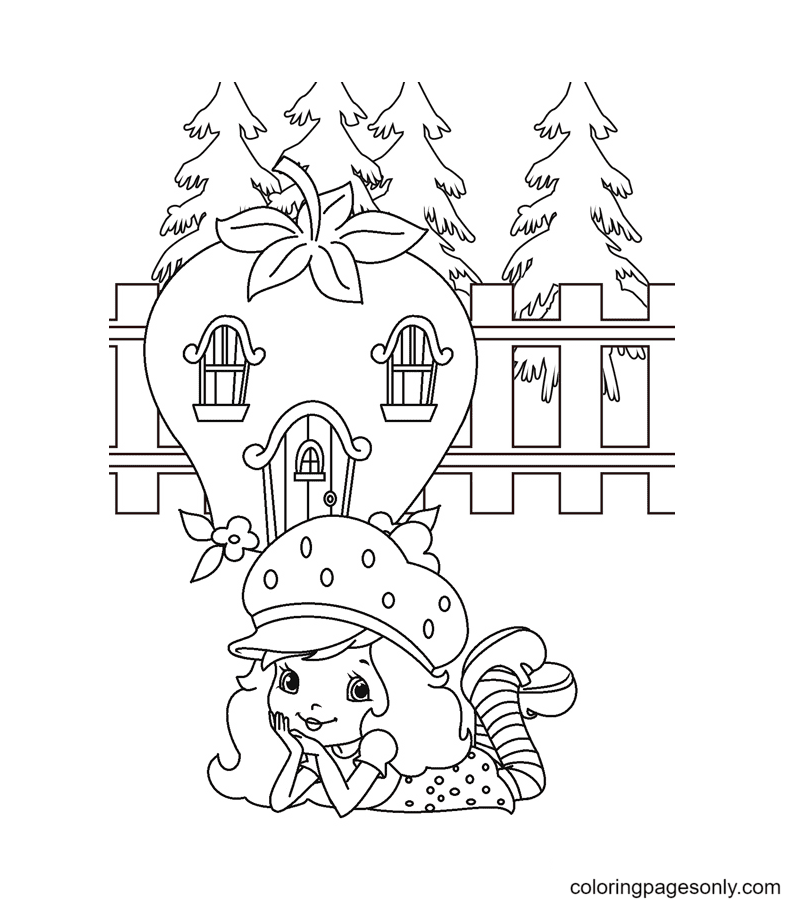 Strawberry shortcake coloring pages printable for free download