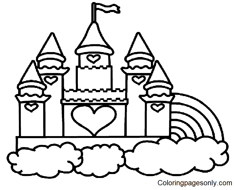 Castle coloring pages printable for free download