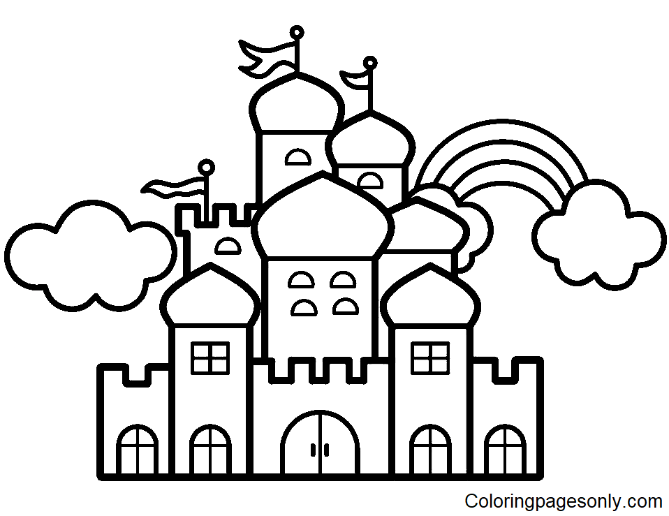 Castle coloring pages printable for free download