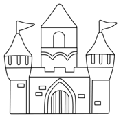 Castles coloring pages free printable pictures