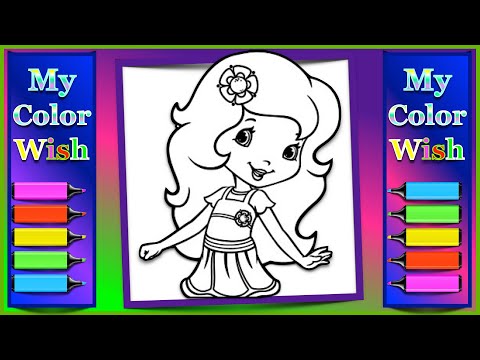 Strawberry shortcake coloring page speed coloring my color wish