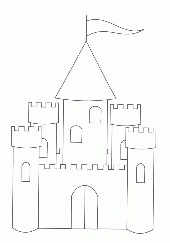 Free printable castle coloring pages for kids