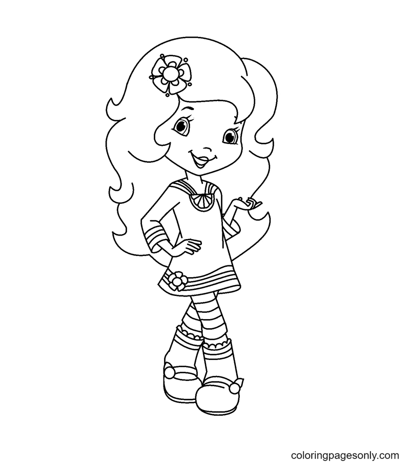 Strawberry shortcake coloring pages printable for free download