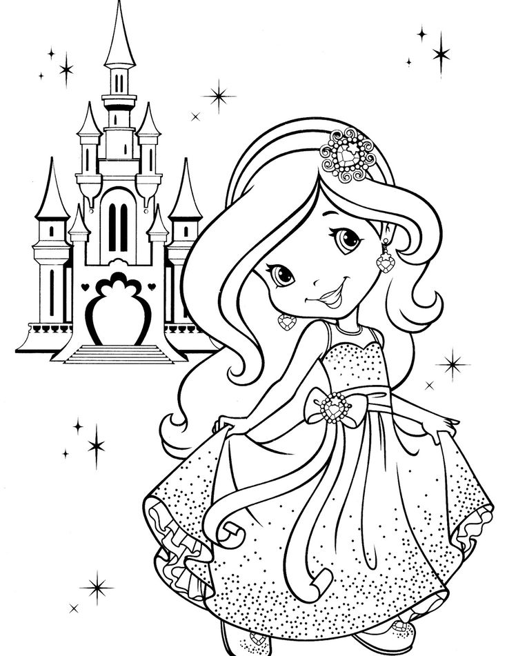 Imagen relacionada princess coloring pages cartoon coloring pages strawberry shortcake coloring pages