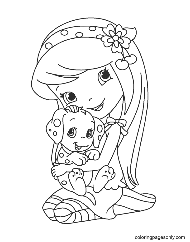 Strawberry shortcake coloring pages printable for free download