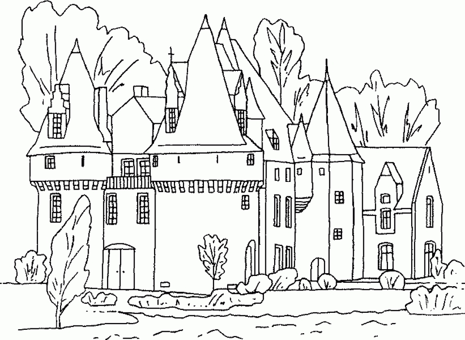 Get this castle coloring pages to print out mdl