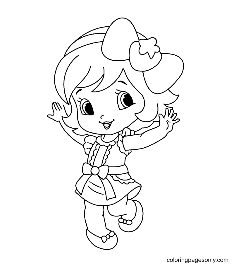 Strawberry shortcake coloring pages printable for free download