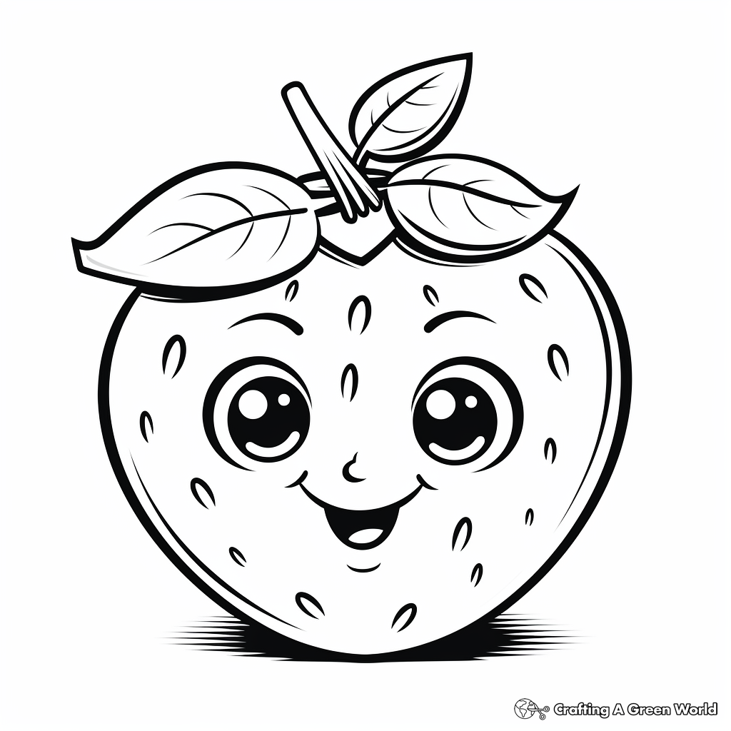 Strawberry coloring pages