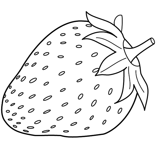 Strawberry coloring pages