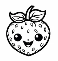 Ðï printable strawberry coloring pages for free