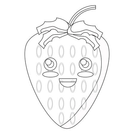 Strawberry coloring page stock vector illustration and royalty free strawberry coloring page clipart