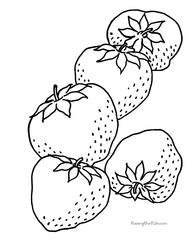 Fresh strawberry coloring pages team colors