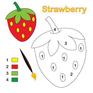 Strawberry coloring page archives