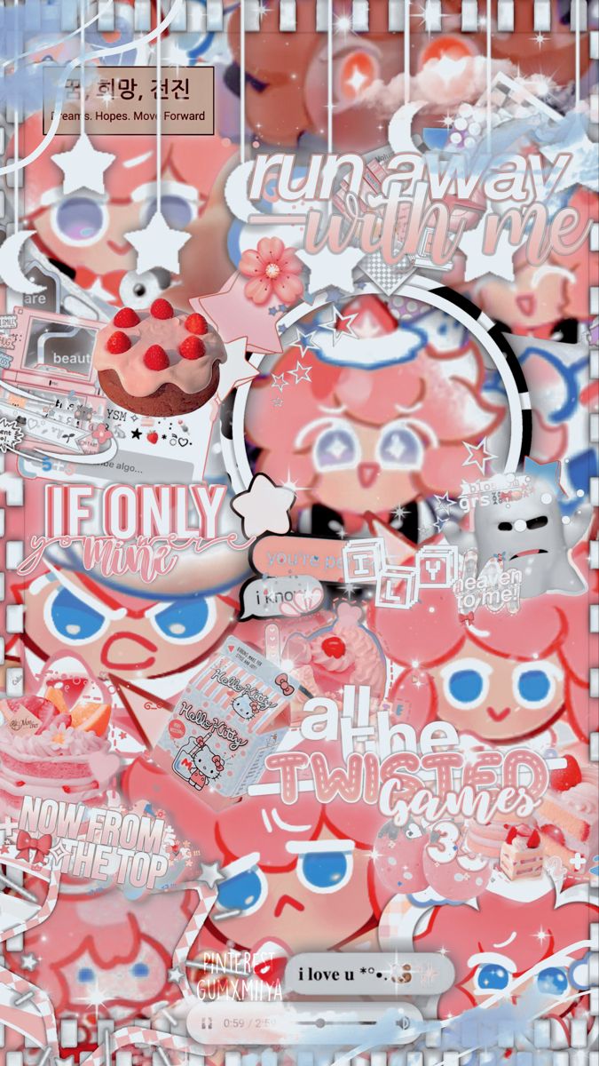 Cookie run kingdomã wallpaper strawberry crepe cookie