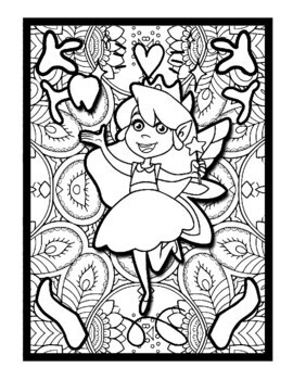 Tooth fairies mindfulness mandala coloring pages printable coloring sheets pdf