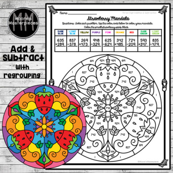 Color by code summer math mandalas by moores masterpieces tpt