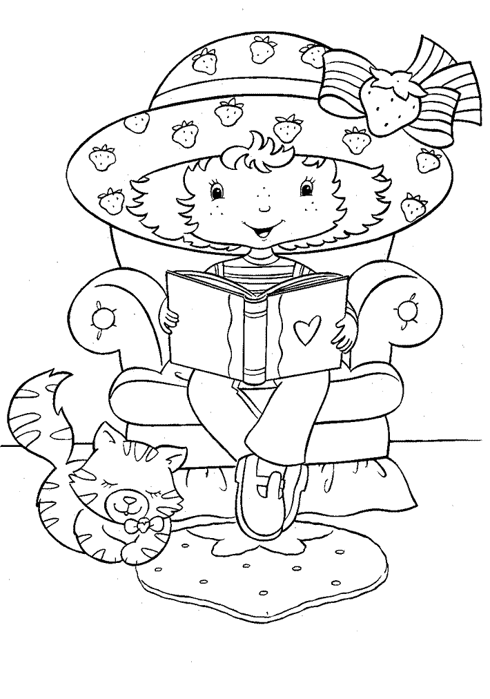 Strawberry shortcake coloring pages team colors