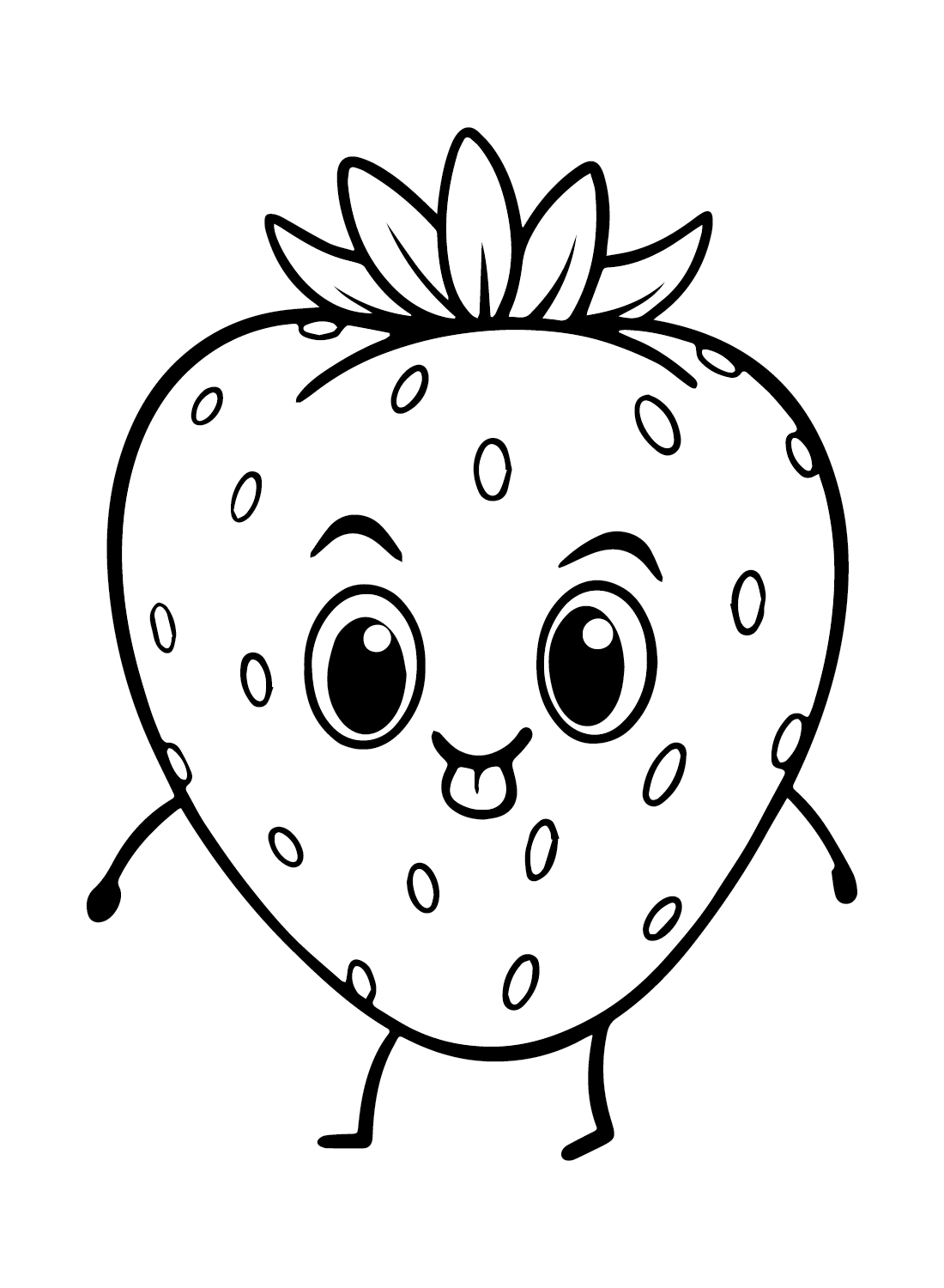 Strawberry coloring pages