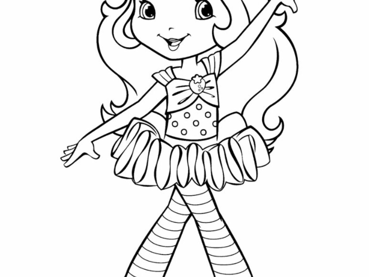 Strawberry shortcake coloring pages for kids add some color to that shortcake