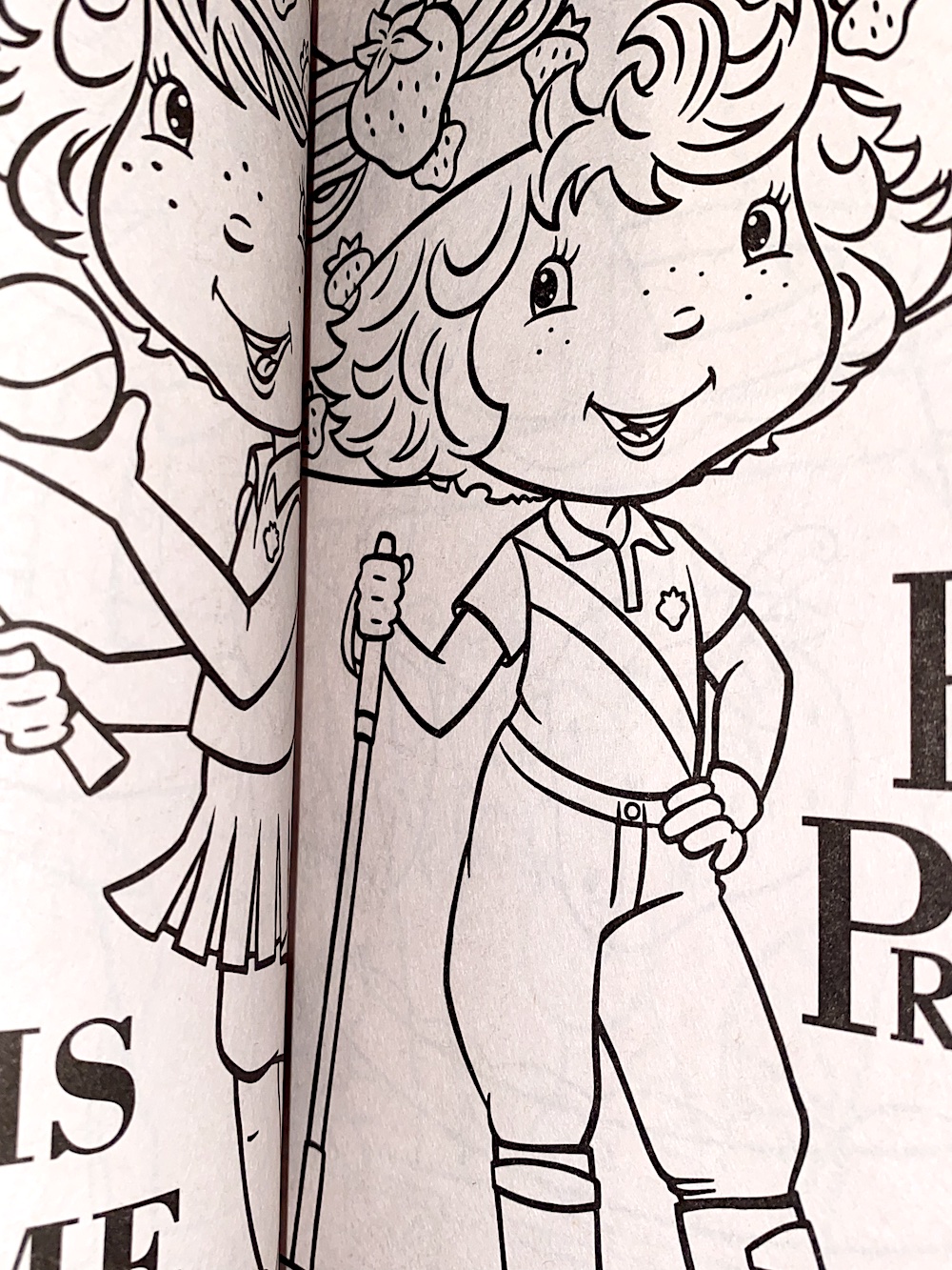 Strawberry shortcake coloring book aloha friend