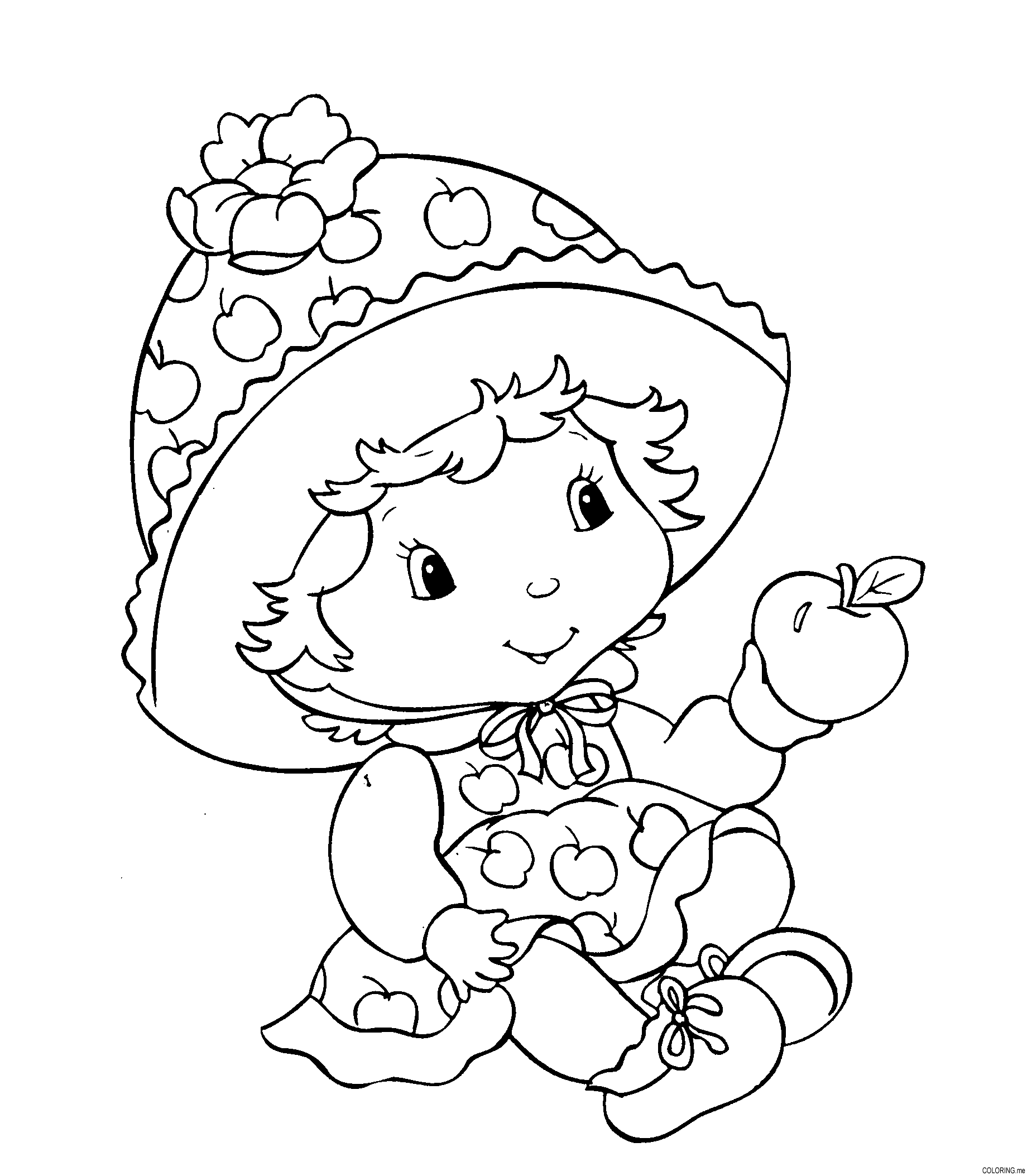 Free printable strawberry shortcake coloring pages for kids