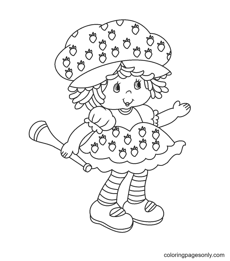 Strawberry shortcake coloring pages printable for free download